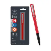 Parker Beta Neo Chrome Trim Ball Pen | Red Body Color