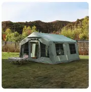 European Style Folding Gazebos Large Space Outdoor Awning Camping Inflatable Canopy Tent Thickened Patio Portable Pergola Tent