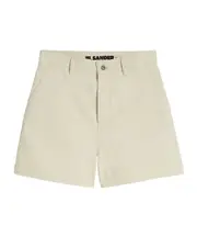 Jil Sander Logo Patch Denim Shorts 25,26,27,28 canvas beige
