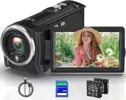 2.7K Video Camera Camcorder QHD 50MP Youtube Vlogging Camera 16X Digital Zoom We
