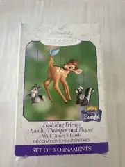 FROLICKING FRIENDS Bambi, Thumper And Flower (Hallmark Keepsake 2000)