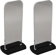 2Pcs Boxing Glove Stand, Acrylic Boxing Glove Holder Vertical Boxing Glove Display Stand, Baseball Glove Display Stand Boxing Gloves Display Rack Holder (Black)
