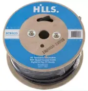 Hills RG6 30m Quad Shield 75 OHM COAX DIGITAL TV Antenna Cable Foxtel Approved