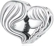 [DOYIS] 925 Sterling Silver Mother and Daughter Charms Pendant for Pandora Bracelets-Mothers Day Jewelry for Mom