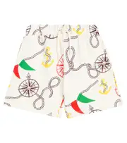 [Mini Rodini] Mini Rodini Nautical cotton jersey shorts M 24/36 white