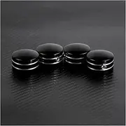 LCCDZ Motorcycle Spark Plug Head Bolt Cap Cover Plug Black/Chrome Compatible with Harley Twin Cam Touring 1999-2017 Sportster XL 883 1200 48 72 (Color : Black Nut Covers)