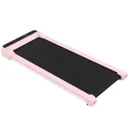 YOPOWER Treadmills for Home Office,Under Desk Walking Pad,Portable Walking Jogging Running Machine with 380mm Wide Running Area/LED Display-2.25HP-Pink