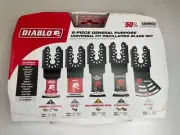 DIABLO UNIVERSAL FIT GENERAL PURPOSE MULTI-TOOL BLADE SET (5-PIECE) - New