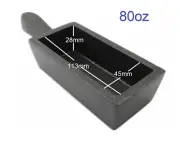 Cast Ingot Mold Mould with Handle 2.4kg Crucible Melting Casting Refining