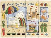Tile Mural Backsplash Ceramic Jensen Beach Seascape Art DJ019