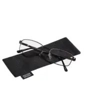 Foster Grant Men's "T10" Rectangular +1.25 Reading Glasses W/Case | New