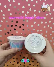 Mermaid Magic Cloud Cream Slime With Charm& More 4 Ounce Buy 2 Get A Free Slime