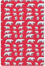 Crib Fitted Sheet for Boy Girl Soft Breathable Comfortable Nursery Bed Sheet for Standard Size Crib Mattress 39x27in Chic Polar Bear