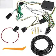 X AUTOHAUX 4-Pin Trailer Wiring Harness Kit for Ford Transit 150 250 350 HD 2015-2024 4 Flat Trailer Towing Hitch Wire for Transit Cargo Van & Wagon Trailer Light T-Connector