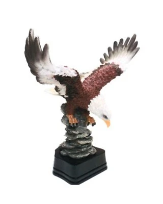 AMERICAN BALD EAG Takeoff STATUE FIGURINE SCULPTURE 10.5"