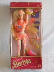 BARBIE DOLLS MATTEL 1991 CUTE 'N COOL DAYTON HUDSON NIB BOX IN POOR CONDITION