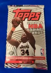 2003-04 Topps Basketball Hobby Pack (1 Pack) LeBron James RC Yr. Factory Sealed