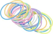Luminescent Jelly Bracelets, Wristband Bracelet Multicolor Flexible Silicone 24Pcs for Girls