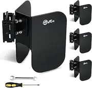 4 Pack E-Track Wheel Chock for E-Track/X-Track System |E Track Motorcycle Wheel chocks for Dirt Bikes|E-Track Accessories for Enclosed Trailer E-Track Wall Mount Motorcycle Tire for Garages Trailers