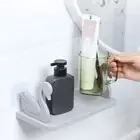 White/Grey Floating Shelf Plastic Bathroom Storage Rack Simple Swan Shelf Home