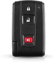 FLJKCT Car Key Shell Replacement Smart Key 2 2+1 3 Buttons,for Toyota Prius 2004-2009 Corolla Chr Yaris Rav4 Auris