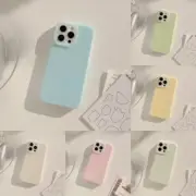 White Candy Colour Back Cover For iPhone 16 15 14 13 12 11 Pro Max Plus New Case