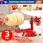 Kitchen Tool Apple Peeler Slinky Machine Fruit Cutter Slicer Corer 3 in 1 Red