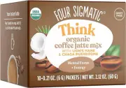 Four Sigmatic - Think Coffee Latte Mix with Lion's Mane & Chaga - 10 Packets