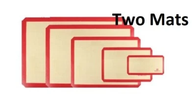 Premium Non-Stick Silicone BAKING MATS, Full Size, 16x24 and 12x16