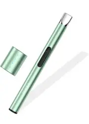 Electric Lighter S4 Pro Candle , Windproof Flameless USB Rechargeable Mint Green