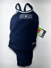 Dolfin Female Lifeguard DBX Color Navy Swimsuit 9582C One Piece Size 24 49G