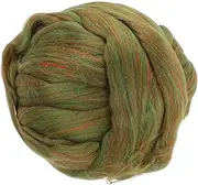 uxcell Wool Roving Yarn, 250G/8.8OZ Soft Felting Wool Pure Chunky Roving Yarn Bulk for Needle Felting Knitting Blanket Spinning Weaving DIY Craft, Navy Blue