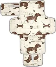 Reusable Diaper Changing Pads with Tissue Pocket Diaper mat Changing pad Travel with Built-in Pillow