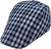 [WITHMOONS] Cotton Newsboy Hat Ivy Flat Cap Tartan Check Adjustable LD31513