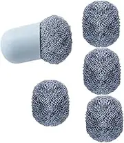 FOMIYES 1 Set Nano Cleaning Balls Dishwashing Brush with Replacement Scouring Pads and Ergonomic Handle for Effortless Kitchen Cleaning