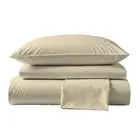 , Twin Size Bed Sheet Set, 3 Piece Bedding, 600 Thread Count, Breathable & Co...