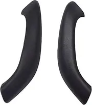 Automotive Interior Door Handles for BMW X1 F48 F49 X2 F39 Inner Doors Panel Handle Bar Pull Trim Cover Front Rear 1piece Left Right Car Interior Door Handles(Black-2piece)