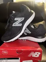 New Balance Men's 8.5 B Fresh Foam 680 v7 Running Shoes Black/white Women Sz 10