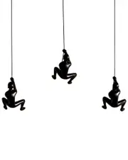 Lifestyle Brands Set of 3 Climbing Man Wall Art
