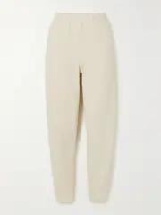 [Les Tien] Les Tien - Cotton-jersey Track Pants - Cream - x small x small Cream