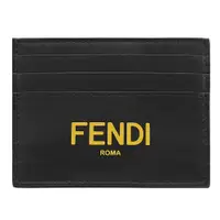 在飛比找PChome24h購物優惠-FENDI 7M0164 經典燙印LOGO牛皮信用卡名片夾.