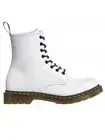 Women Dr. Martens Softy T 1460 Combat Boots Leather White Black 25057100 Size 5