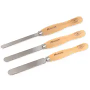 M2 HSS, 3 Pc Round Nose Scraper Set (1", 3/4", 1/2" Wide), Pro Tools, Hurricane