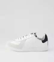 New Rollie Pace White Zebra Leather Sneakers Womens Shoes Casual Sneakers Casual