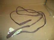 JT International Over and Under Style Dark Brown Nylon Split Reins Pony Length