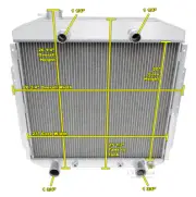 Atom Champion 2 Row Radiator Flathead Config-1953-1956 Ford Truck V8 Conversion