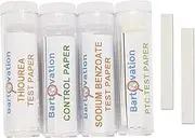 LAB QUALITY Super Taster Strips Test Kit With: Phenylthiourea (PTC) Sodium Benzoate Thiourea and Control (No Chemical) Genetic Taste Testing Vials of 100 (4 Total Vials)