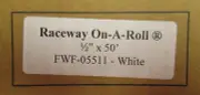 Quest Premier Raceway on a Roll FWF 05511 White Wire Management Raceway 1/2"x50'