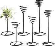 AHANDMAKER 6 Packs Airplant Planter Holder, 3 Sizes Air Plant Container Tillandsia Holder for Displaying Small Air Plant, Home Office Desktop Decoration