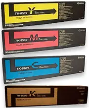 4 Pack Kyocera TK8509 Genuine Toner Cartridges [1BK,1C,1M,1Y]